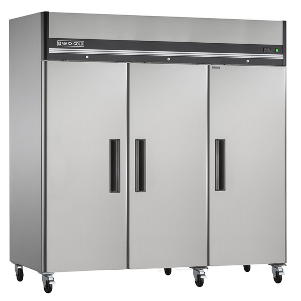 Maxx Cold Refrigerator 72 cu.ft., 3 Door, Comm. upright Upright, Stainless Steel MXCR-72FD